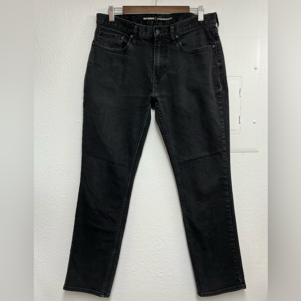 Old Navy Straight leg Jeans in a washed black denim